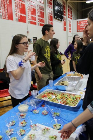 The Israeli club offers great food at their booth.