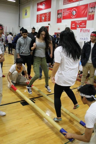 The Korean Culture club allowed students to try-out their tinkling skills in the DiBart gym.